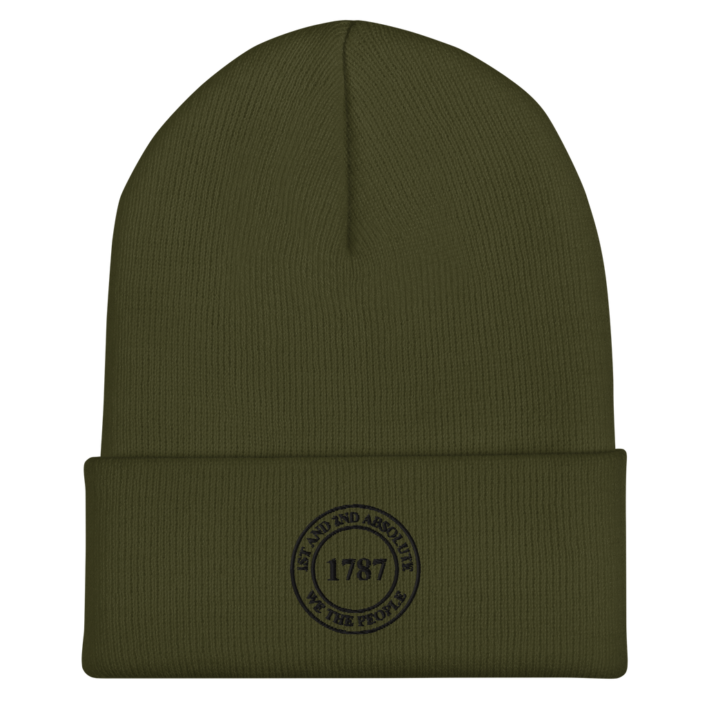 1787 Beanie - Black Logo